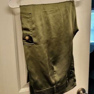 Guess Olive Green Silk Pants